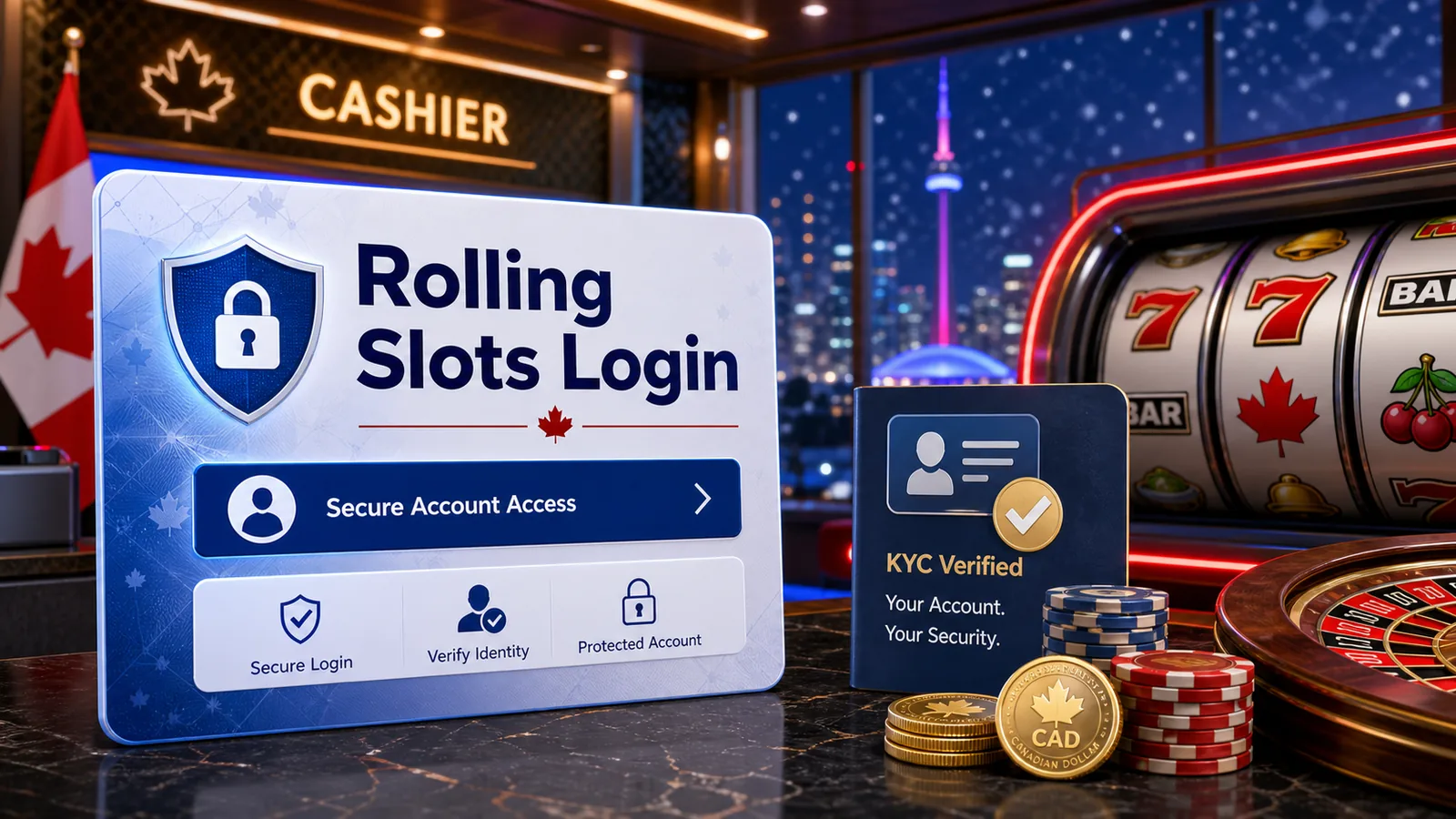 Rolling Slots Login content banner